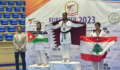 Gold Medal Secured by Qatar in the 2023 Beirut Open Taekwondo Tournament